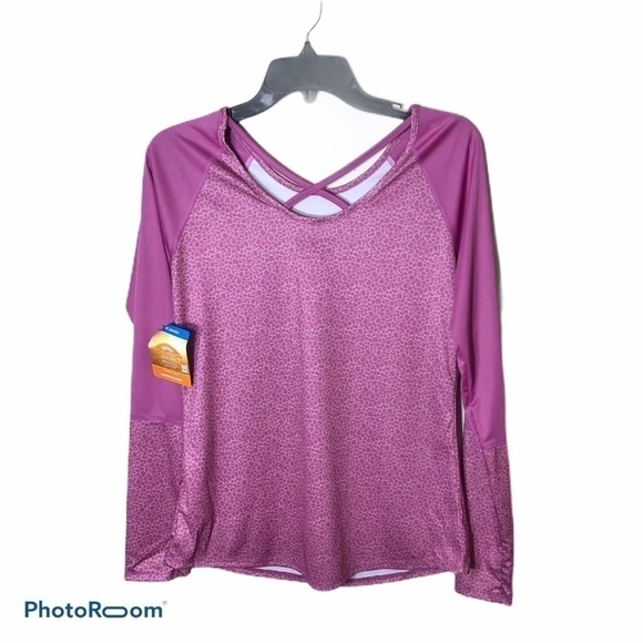 Columbia Whispering Lakes Long Sleeve Shirt NWT Small Purple - Picture 2 of 8